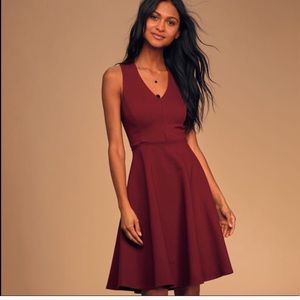 Brand new burgundy dress